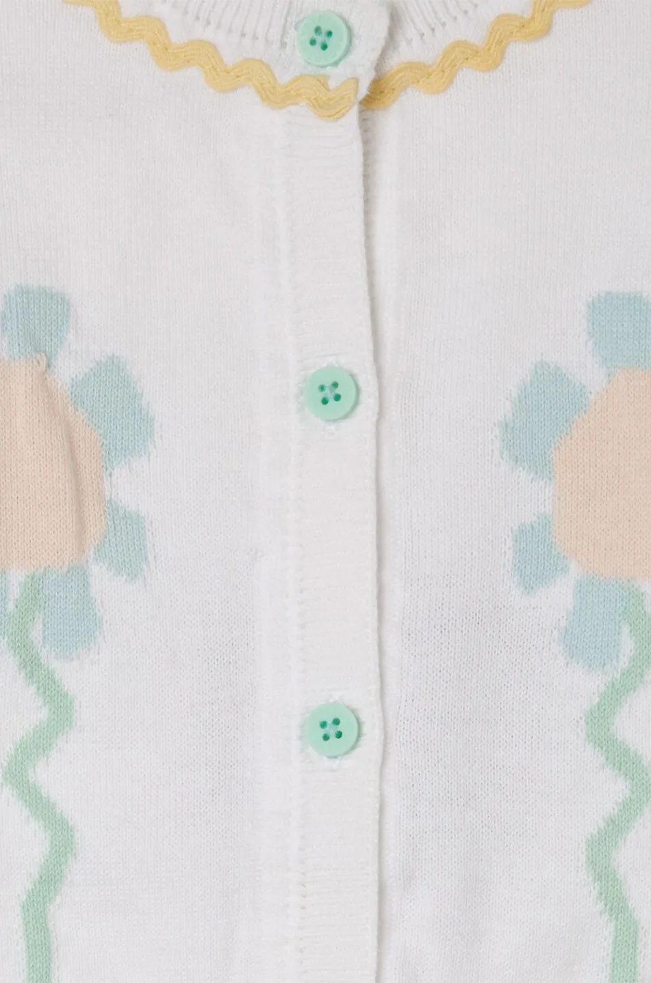 Cardigan bébé en coton bio Graphic Flower