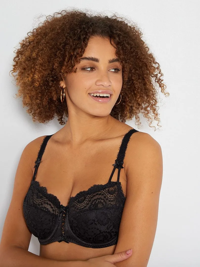 Soutien-gorge Flower Elegance 'Playtex' - noir